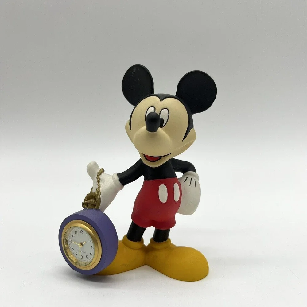 Disney Mickey Mouse Unlimited Verichron Timepiece Rare Clock Figure‎ Vintage HTF